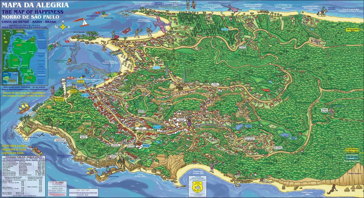 morro de Sao Paulo नक्शा