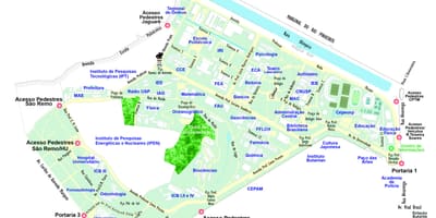 साओ पाउलो स्कूल का नक्शा