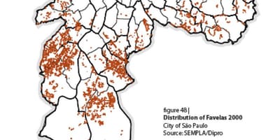 नक्शे के साओ पाउलो favelas